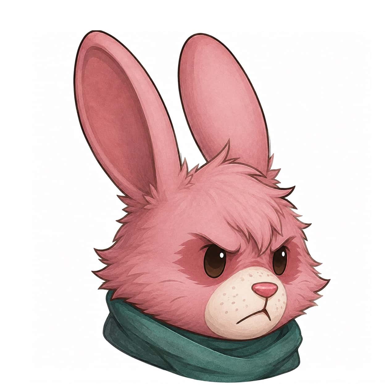 Close-up of the father: long shaggy fur, a tuft between the ears, freckles across the muzzle.
