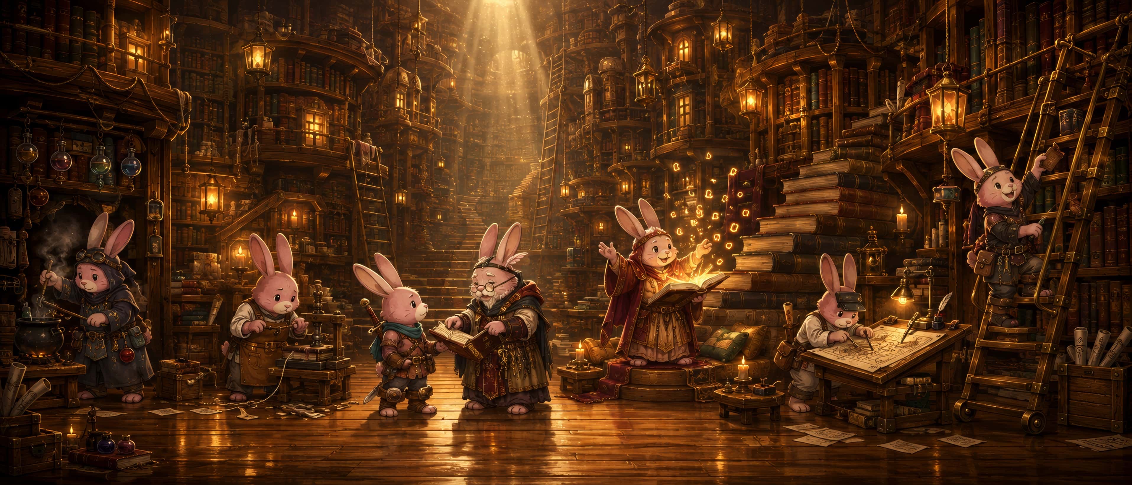The Giant Library — The village