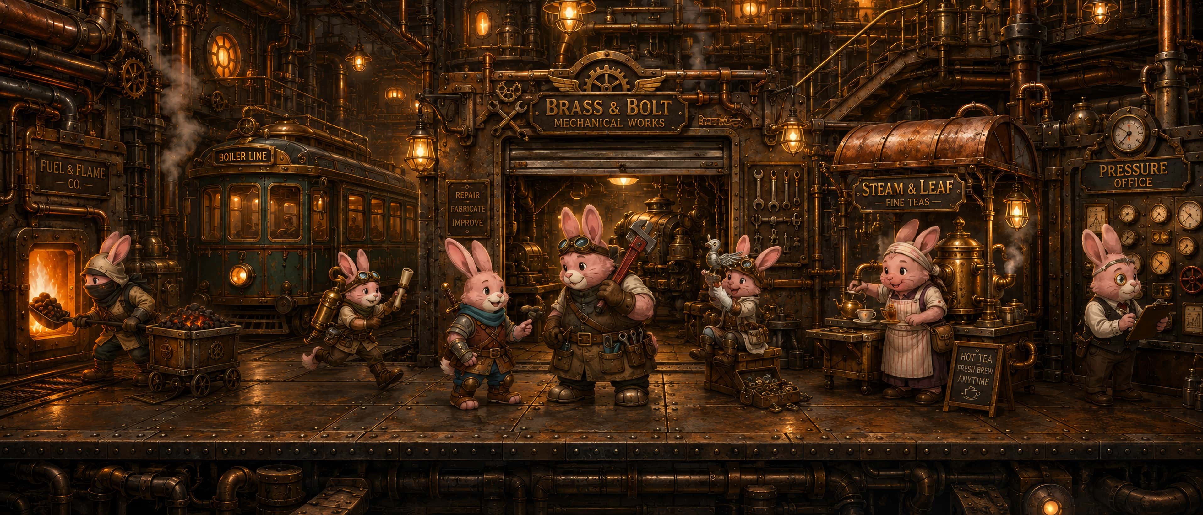 Clockwork Warren — The village