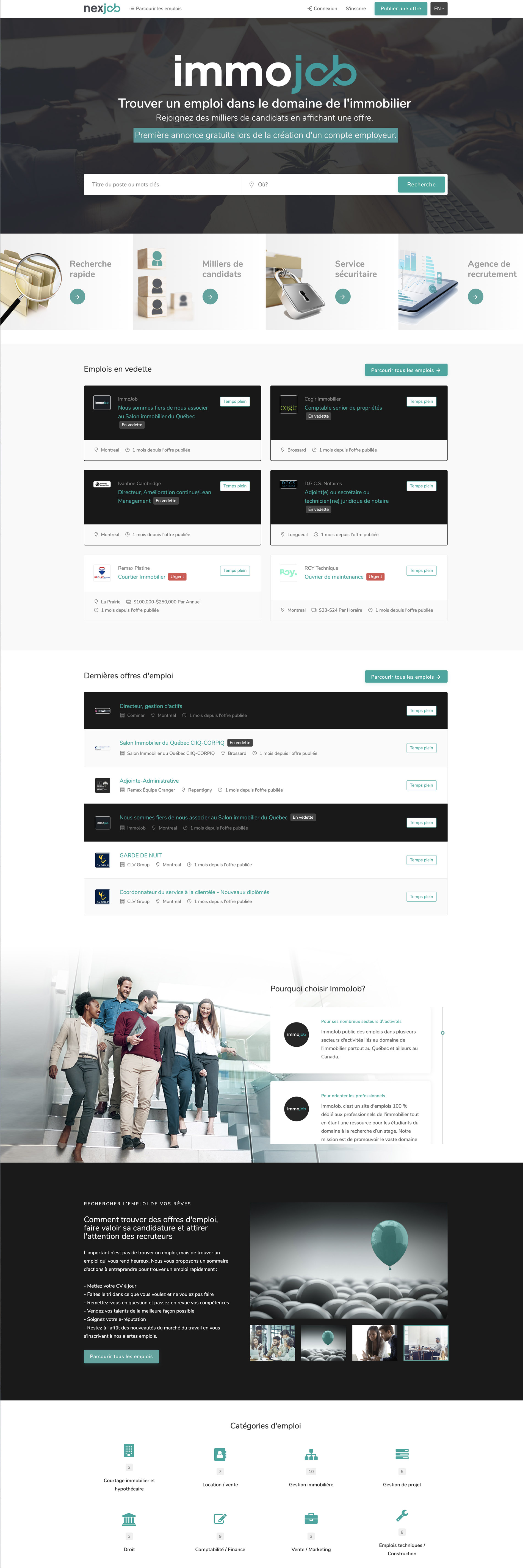 immojob Wordpress Portfolio Theme